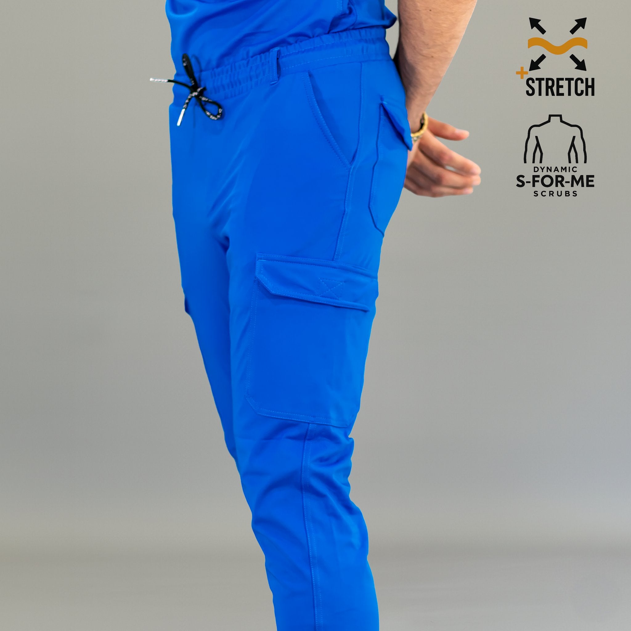 Jogger azul rey hombre para enfermero y médico
