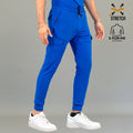 Jogger quirúrgico hombre azul rey 901 Super Stretch vista frontal