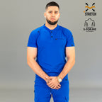 Filipina médica azul rey hombre Scrubs 901 Super Stretch corte slim