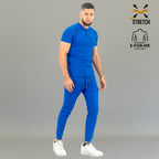 Uniforme quirúrgico azul rey hombre con jogger slim