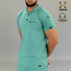 Scrub quirúrgico verde menta hombre 901 para clínica y hospital