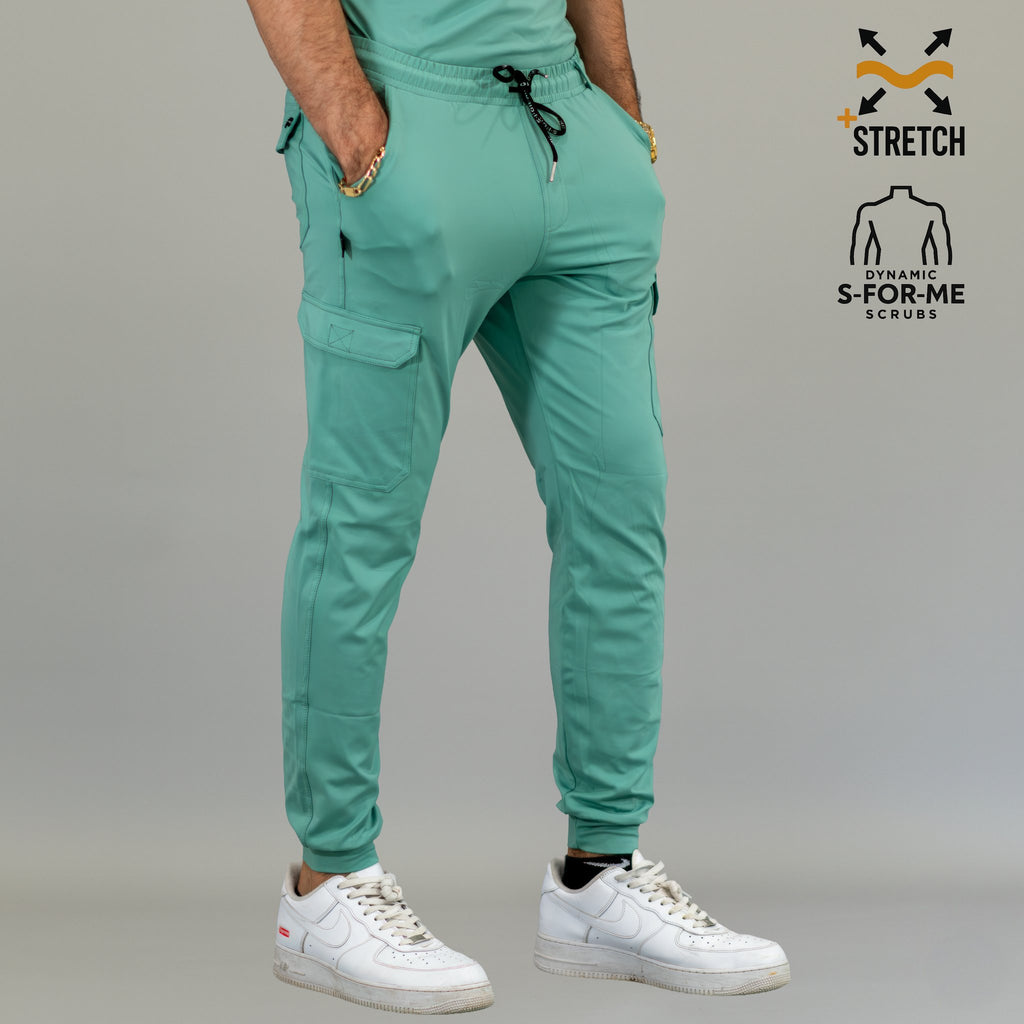 Uniforme quirúrgico hombre verde menta con pantalón jogger 901