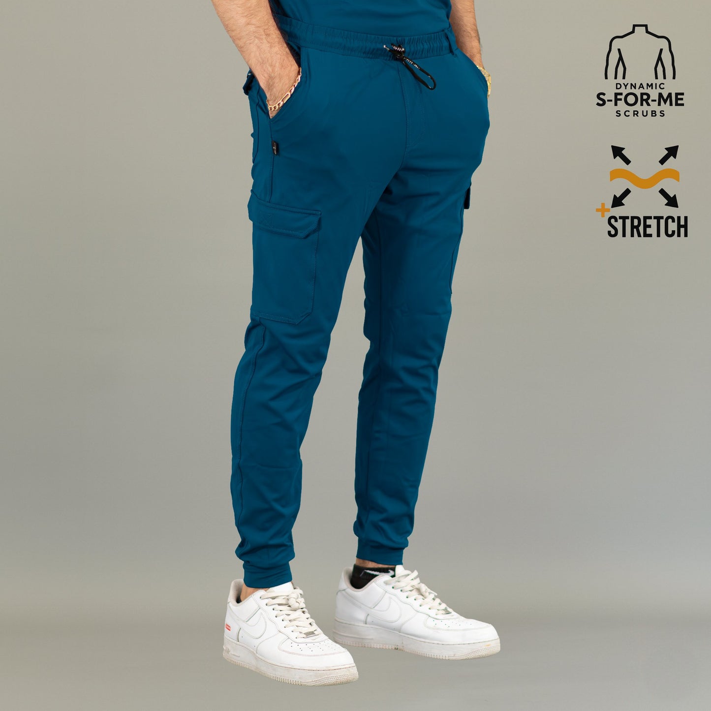 traje quirurgico azul caribe hombre