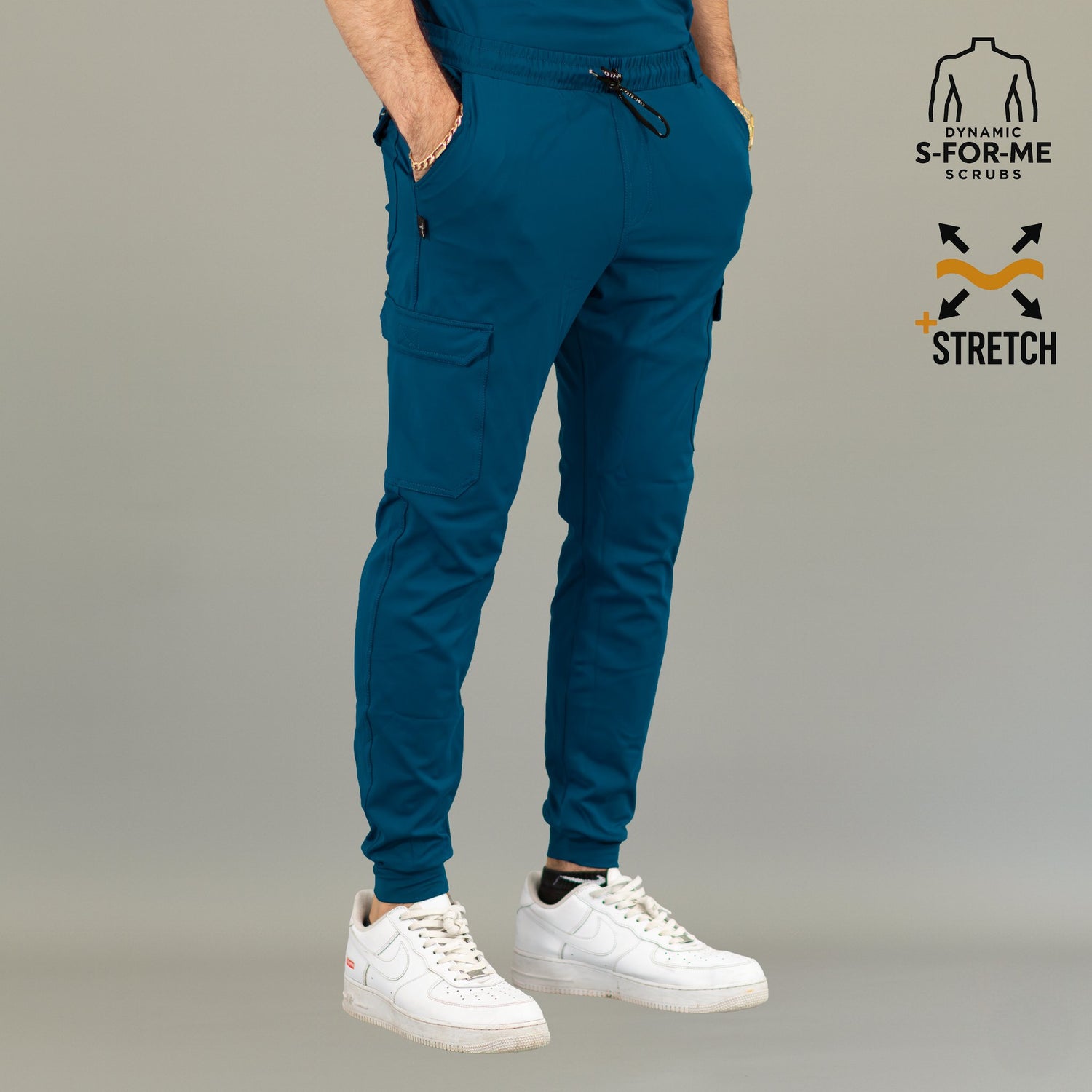 traje quirurgico azul caribe hombre