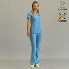 Filipina 915 Super Stretch plumbago - uniformes quirúrgicos para doctoras