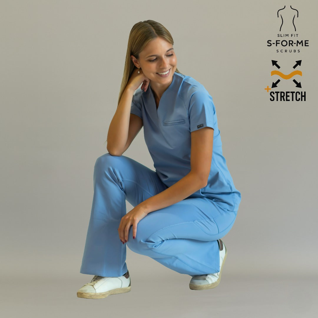 Pantalón 915 mujer plumbago - pijama quirúrgica mujer corte flare México