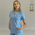 Filipina quirúrgica 915 mujer plumbago Super Stretch cuello V - Sandel Médica