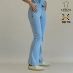 Pantalón quirúrgico plumbago 915 mujer - scrubs acampanado Super Stretch México