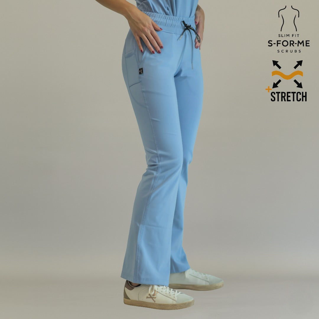 Pantalón quirúrgico plumbago 915 mujer - scrubs acampanado Super Stretch México