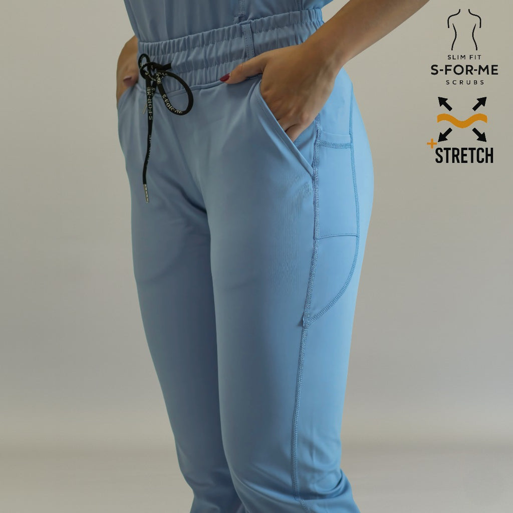 Pantalón 915 plumbago acampanado - scrubs mujer para hospitales México