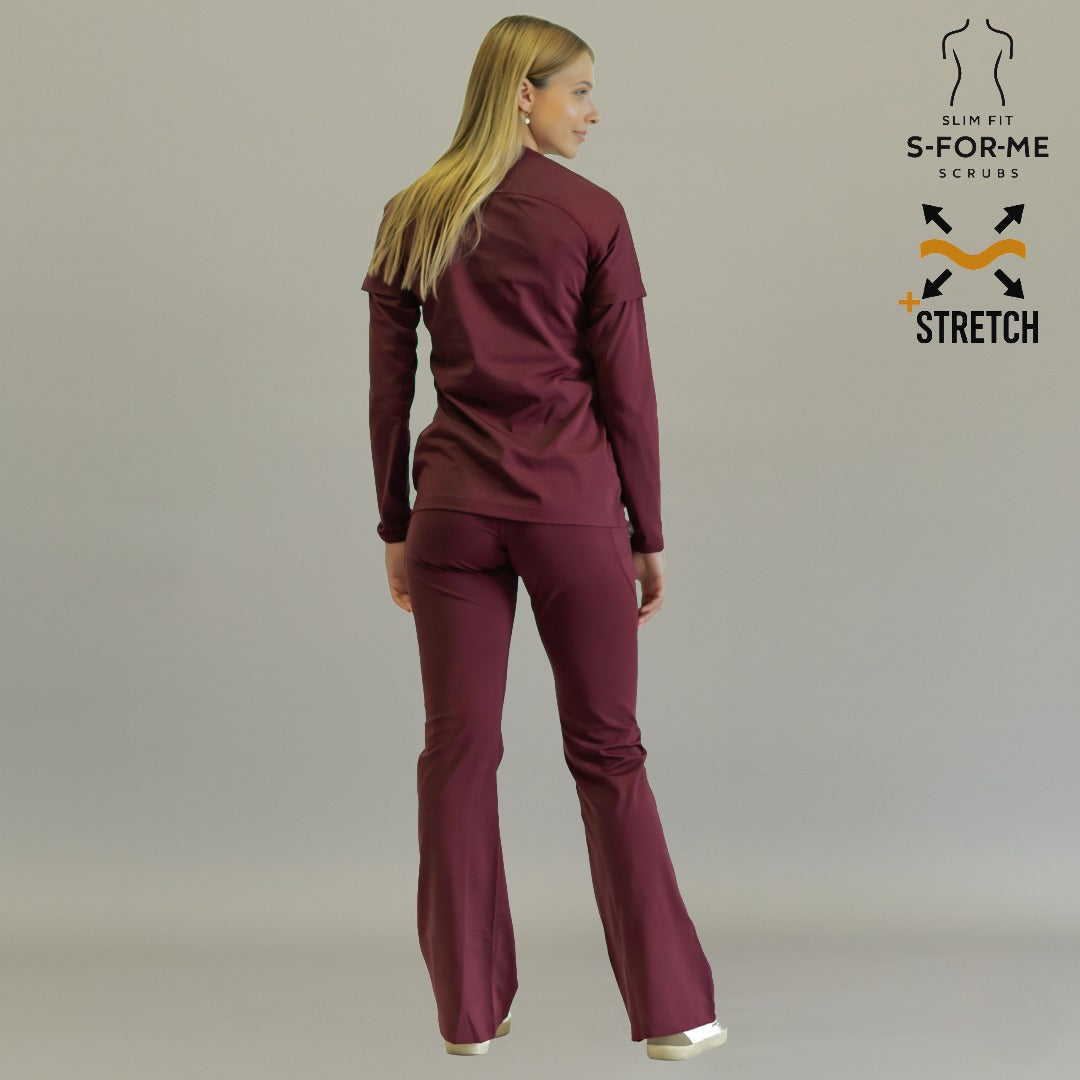 Uniforme quirúrgico vino — pantalón 915 mujer para hospitales en México