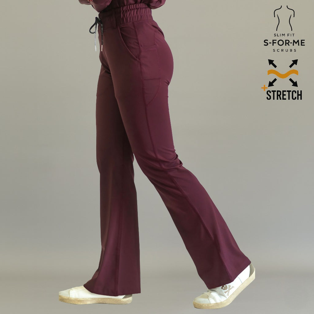 Uniforme de enfermera 915 vino — pantalón Super Stretch talla XXS