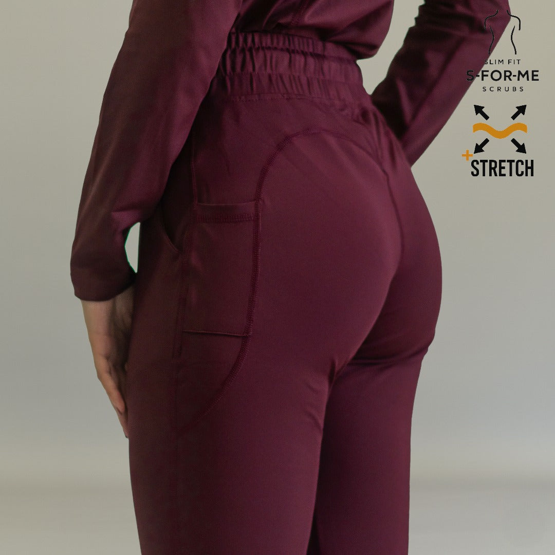 Scrubs mujer 915 vino — pantalón para doctoras y especialistas en México
