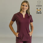Uniforme de enfermera 915 vino — filipina Super Stretch talla XXS