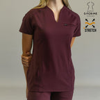 Scrubs vino mujer — filipina 915 con opciones Petite, Regular y Tall
