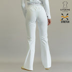 pantalon 915 blanco bota acampanada uniformes quirurgicos mujer sandel medica