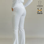 pantalon 915 blanco talla petite regular tall opciones largo sandel medica