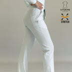 lateral pantalon quirurgico 915 blanco super stretch corte estilizado sandel medica