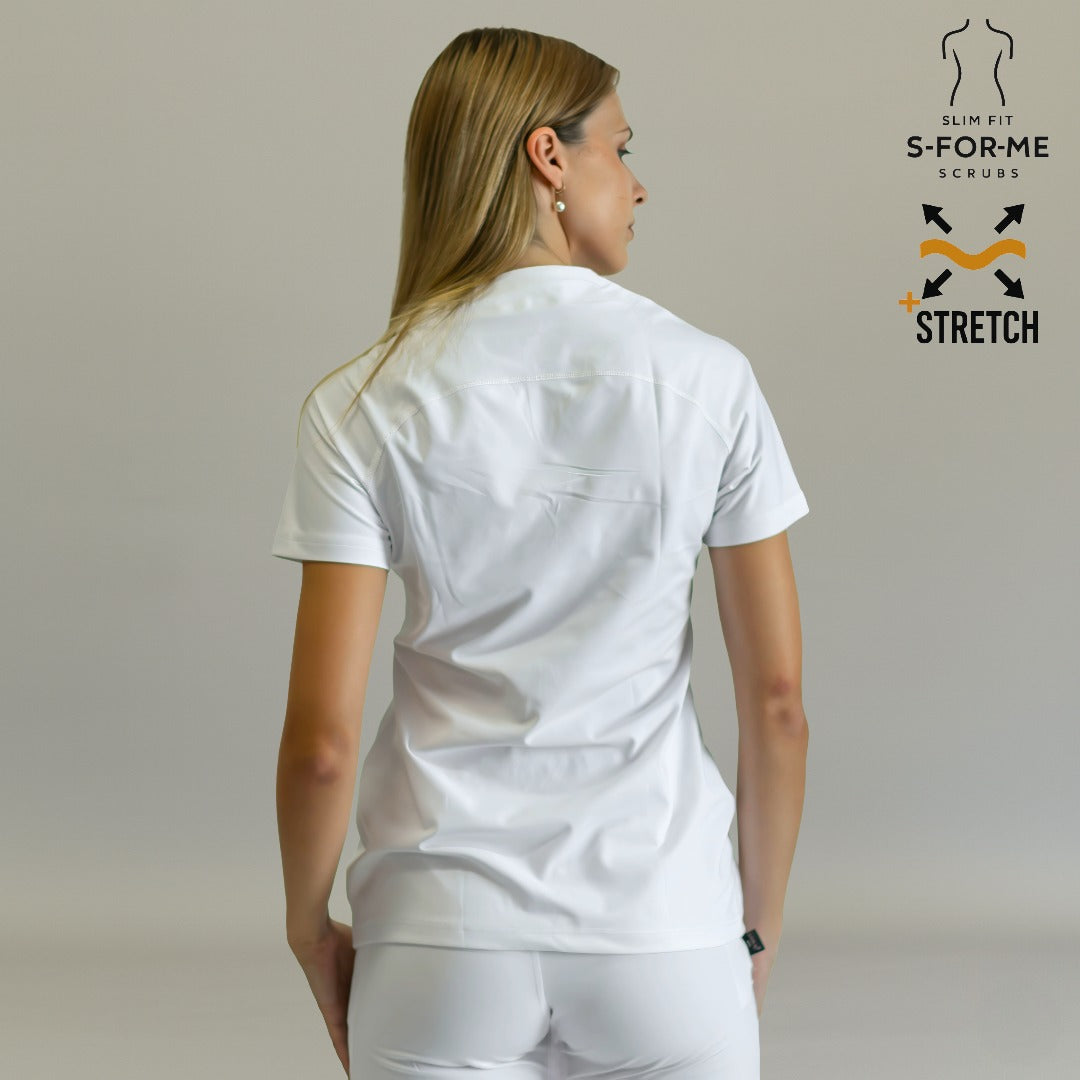 filipina 915 blanco combinada con pantalon quirurgico mujer sandel medica