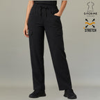 Pantalon Quirúrgico 940 Mujer Negro Super Stretch, Scrubs