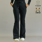 Pantalón scrub 915 Negro — detalle cintura elástica y cordón ajustable