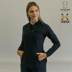 Filipina quirúrgica 915 Negra — vista frontal talla Tall con largo extendido