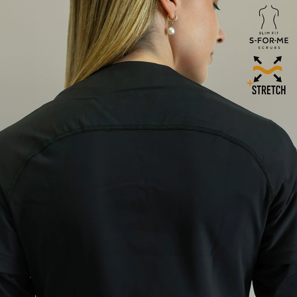 Filipina 915 Negra Super Stretch — tela 88% poliéster 12% spandex sin planchado
