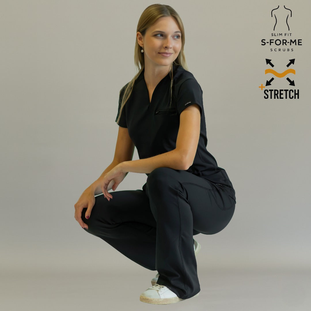 pijama quirurgica color negro para mujer