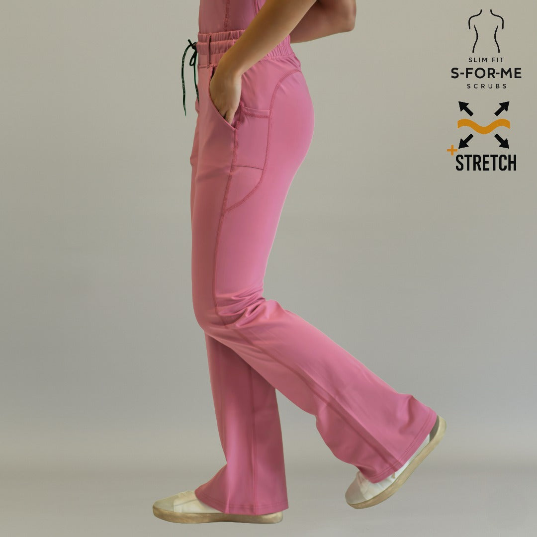 lateral pantalon quirurgico 915 palo de rosa super stretch mujer sandel medica