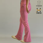 pantalon quirurgico palo de rosa 915 mujer silueta estilizada cadera sandel medica