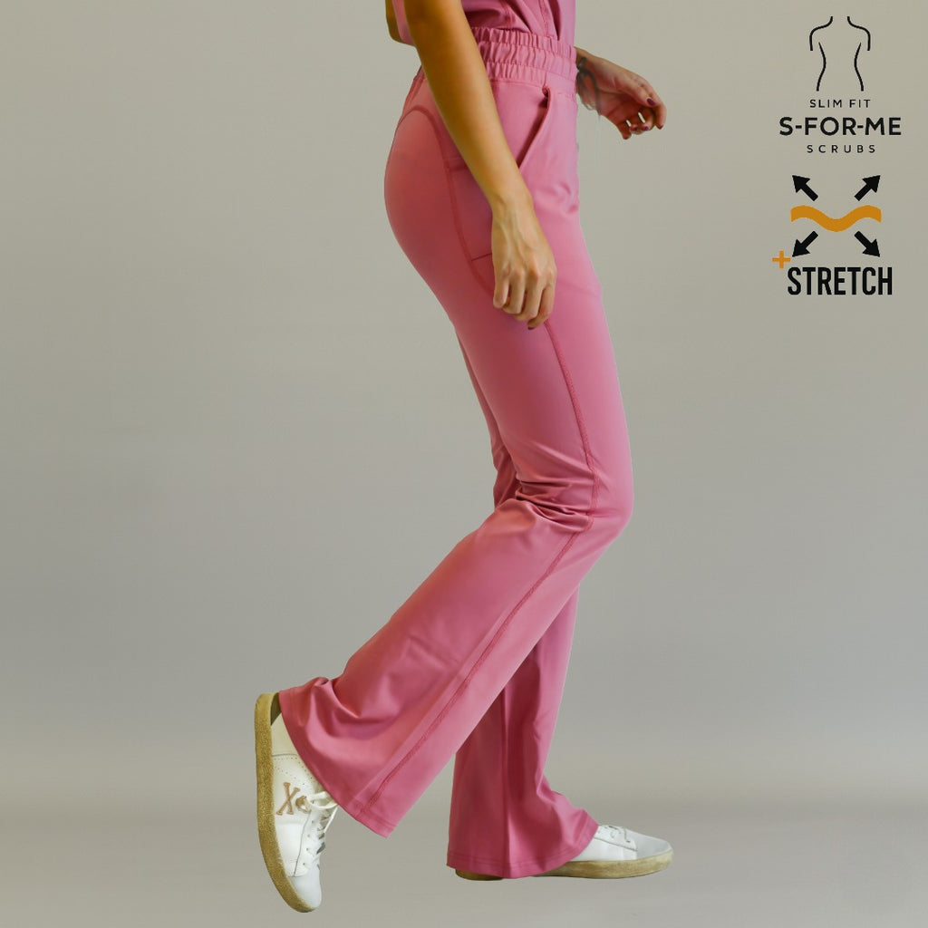 pantalon 915 super stretch palo de rosa uniforme quirurgico mujer conjunto sandel medica