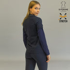 uniforme enfermera azul marino 915 super stretch detalle manga Sandel Medica
