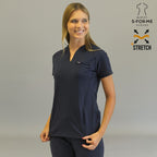 filipina quirurgica azul marino mujer 915 super stretch espalda Sandel Medica