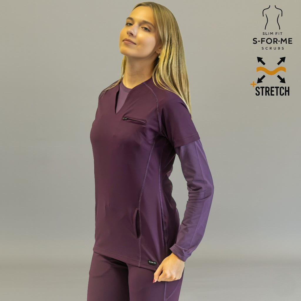 scrub top uva mujer 915 super stretch vista completa Sandel Medica