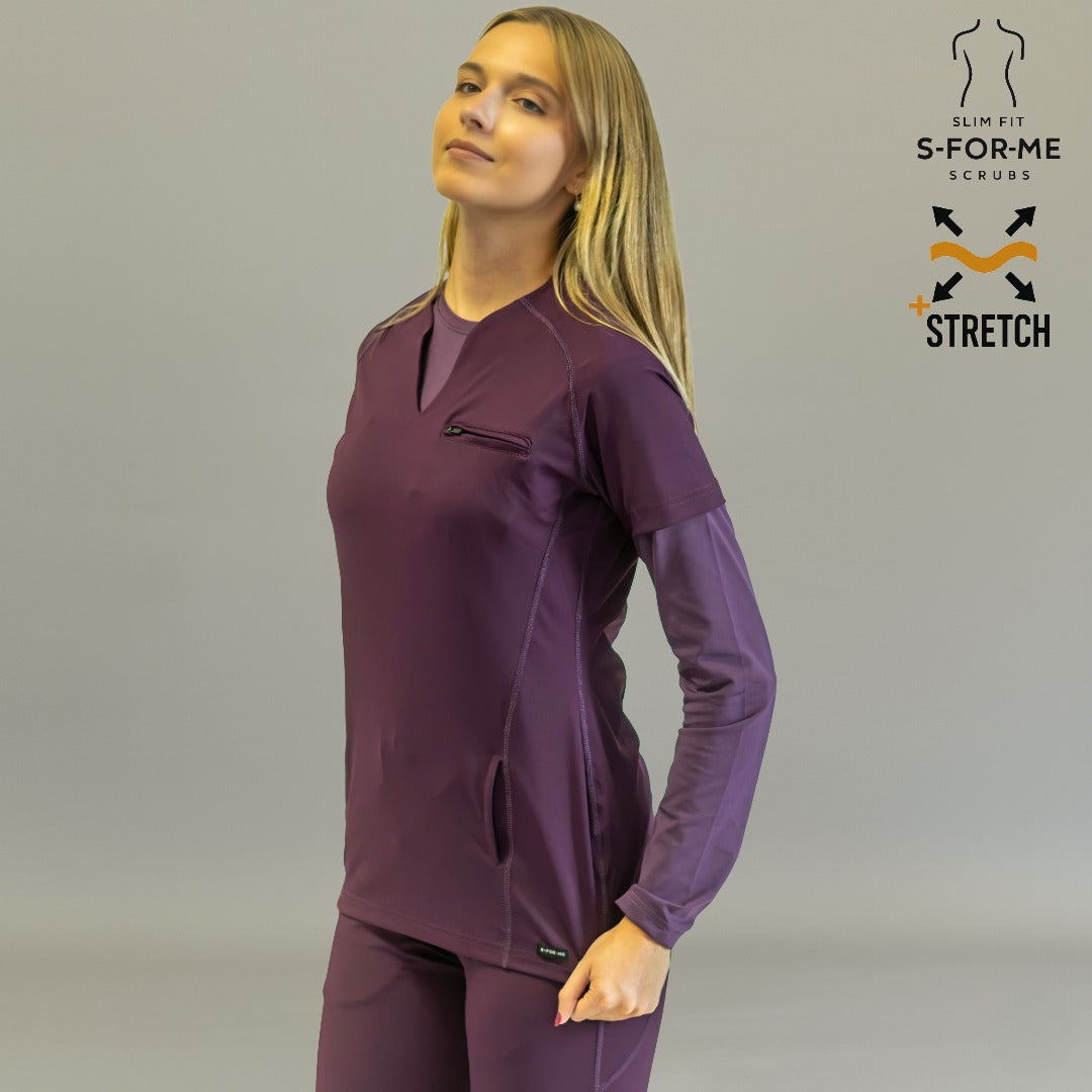 scrub top uva mujer 915 super stretch vista completa Sandel Medica