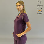 uniforme enfermera uva 915 super stretch detalle manga Sandel Medica