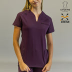 scrub uva mujer 915 super stretch uniforme estetica belleza Sandel Medica
