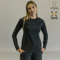 blusa under scrub negro mujer manga larga frente sandel medica