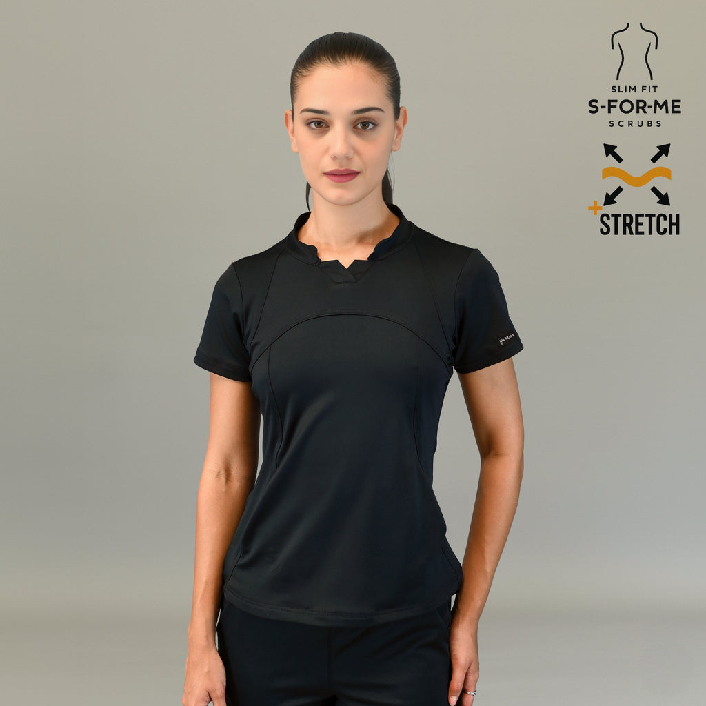 Filipina medica negra mujer slim fit Estilo 910 para hospital y clinica