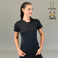 Filipina quirurgica negra para mujer Estilo 910 Super Stretch vista frontal