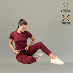 Filipina scrub vino para mujer Estilo 910 sin arrugas lista para guardia