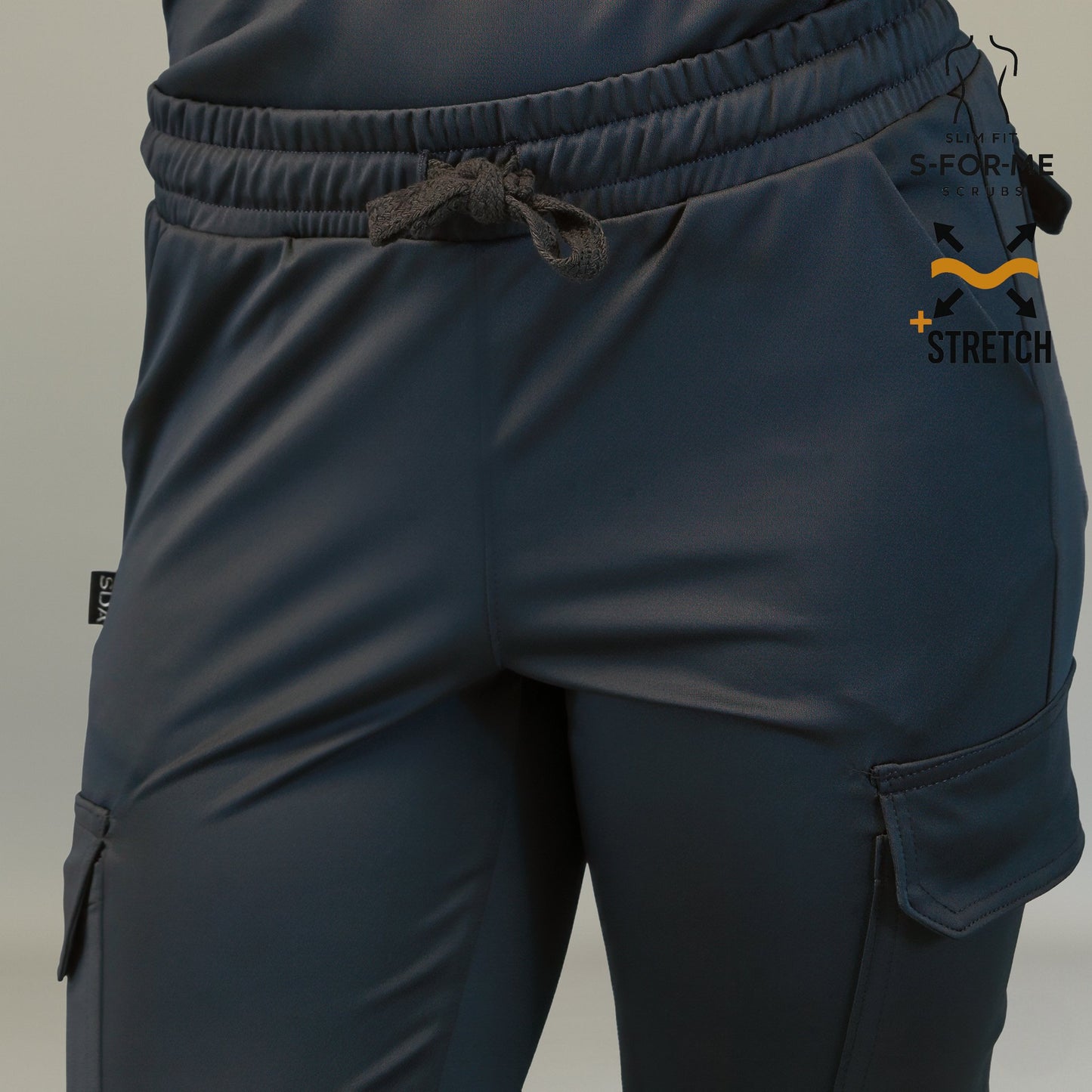 Jogger Est. 910 Quirúrgico Negro Mujer Super Stretch, Scrubs 910