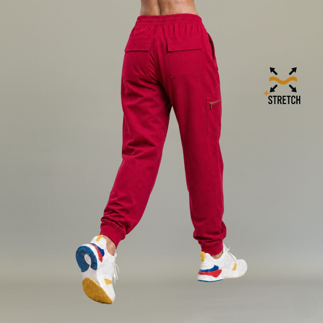 Unisex Scrub Jogger Super Stretch Burgundy, Scrubs 901