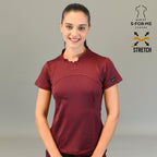 Filipina medica color vino mujer slim fit Estilo 910 para hospital y clinica