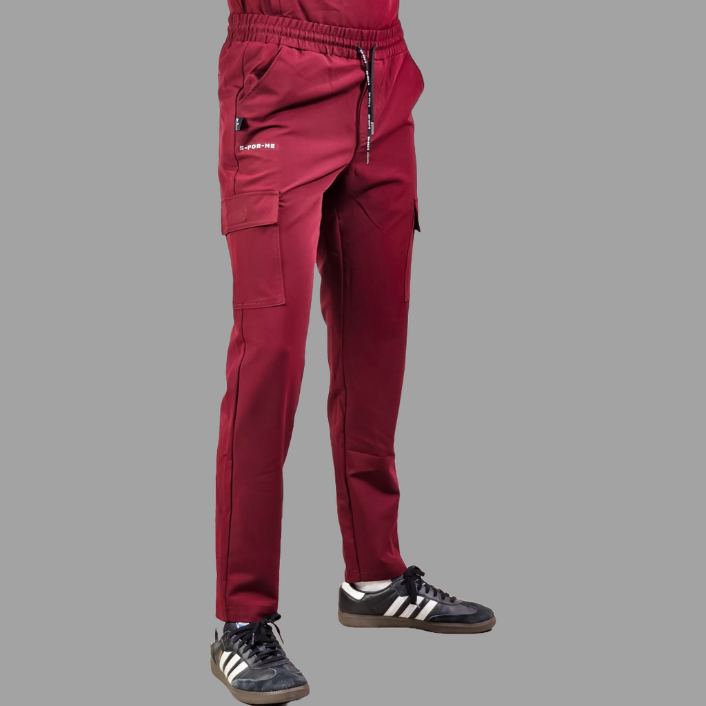 Pantalón Quirúrgico Antifluido Hombre Vino, Scrubs 300