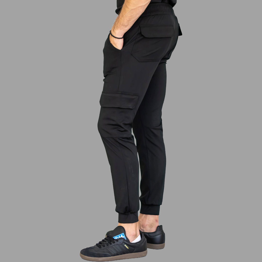 Jogger Est. 910 Quirúrgico Negro Hombre Super Stretch, Scrubs Est. 910