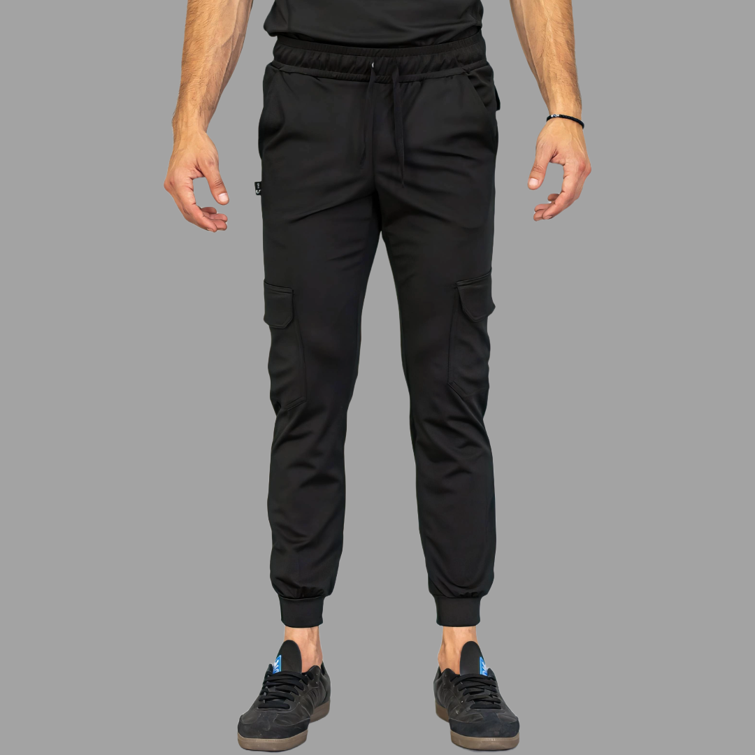 Jogger Quirúrgico Negro Hombre Super Stretch, Scrubs Est. 910