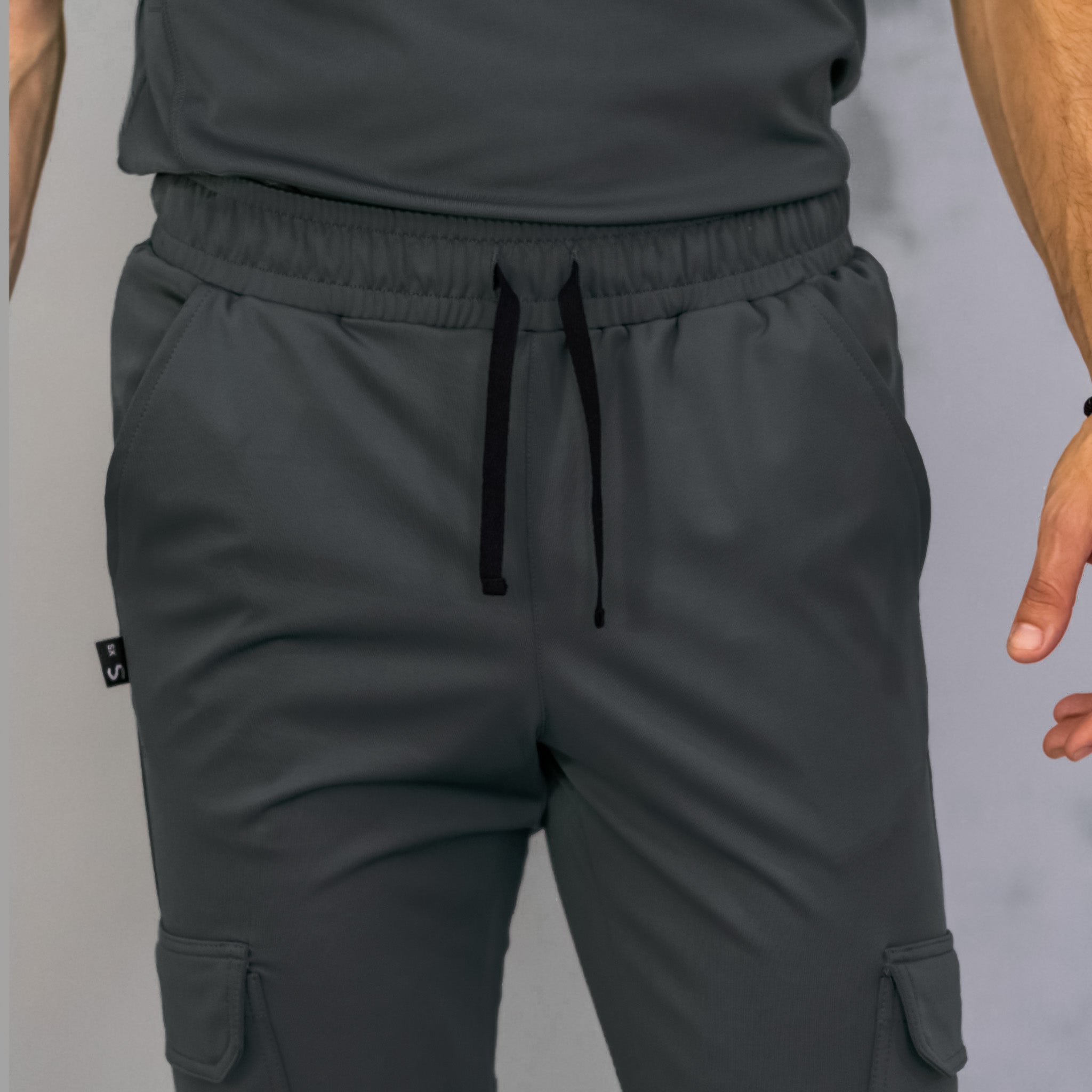 Jogger Quirúrgico Hombre 910 Gris Oxford Super Stretch, Scrubs 910