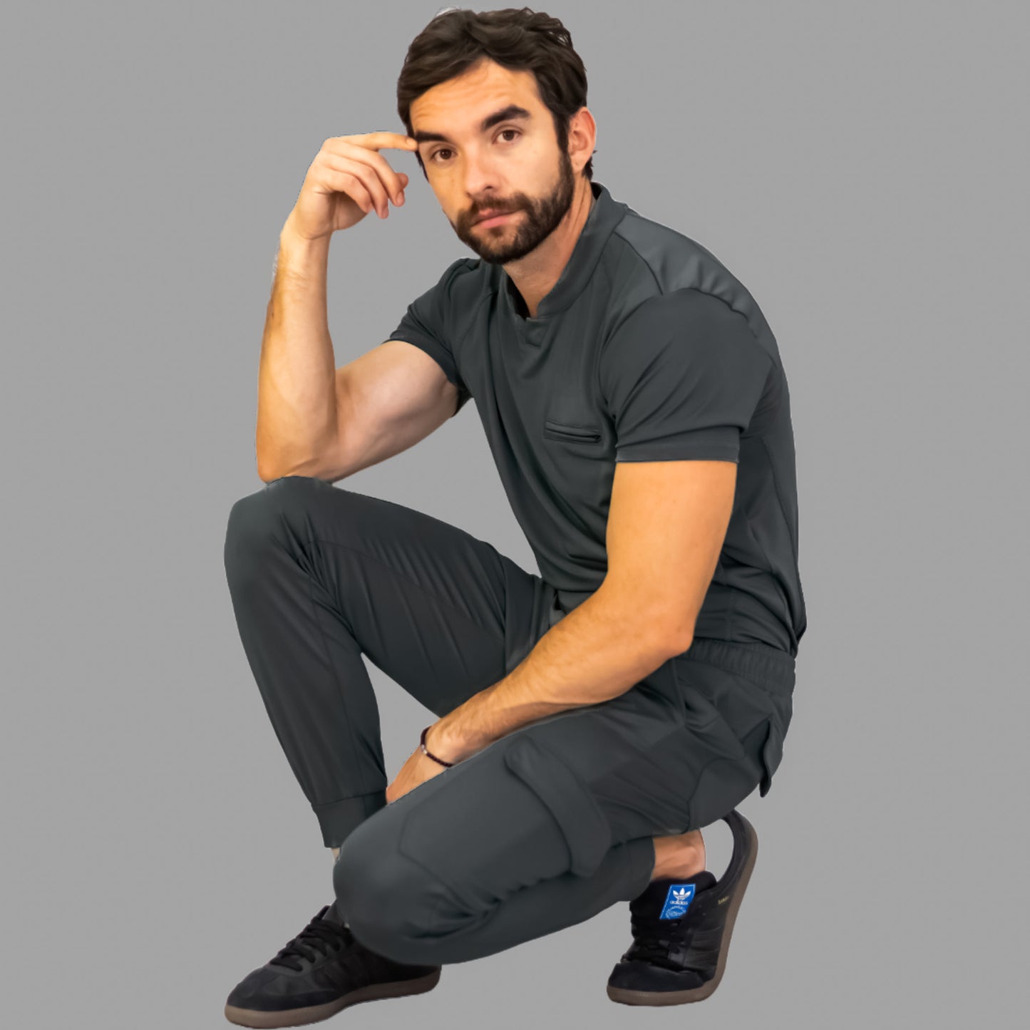 Filipina Est. 910 Quirúrgica Hombre Gris oxford, Scrubs 910 Super Stretch