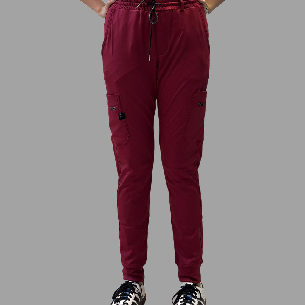 901 Jogger Mujer Super Stretch Vino, Scrubs